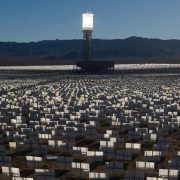 Concentrated solar-thermal power harnesses the sun's energy without photovoltaic panels, using mirrors to concentrate the sun's rays.