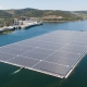 12,000 solar panels, the size of 4 football pitches floating on Portugal's Alqueva reservoir will produce enough energy to power 1,500 homes.