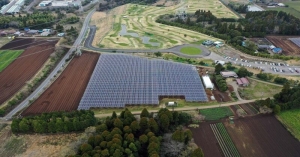 Growing crops beneath solar panels is an innovative way to use farmland to generate renewable energy in countries with limited space.