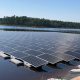 The installation is the largest floating solar power plant in the US Southeast located in Fort Bragg, North Carolina