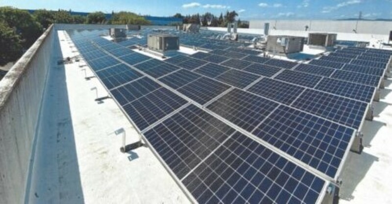 The nearly 250-kW rooftop microgrid system is expected to produce over 380,000 kWh of clean, renewable energy in year one.