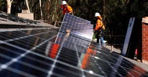 The Biden administration said it would pour $56 million into programs aimed at spurring domestic manufacturing of solar energy products.