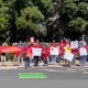 Solar workers, consumers, clean energy advocates, community leaders, conservationists, and climate activists protest at PG&E office