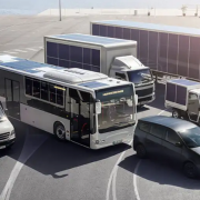 Sono Motors' Solar Bus Kit allows subsystems like the HVAC to be partially powered by renewable energy thereby saving fuel, CO2, and costs