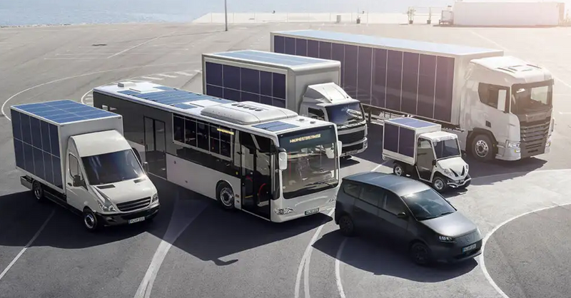 Sono Motors' Solar Bus Kit allows subsystems like the HVAC to be partially powered by renewable energy thereby saving fuel, CO2, and costs