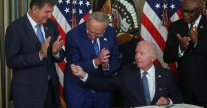 President Joe Biden on Tuesday signed into law a $430 billion bill that is seen as the biggest climate package in US history