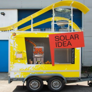 Cream on Chrome has created the Solar Energy Kiosk to demonstrate how much solar power is needed to complete simple tasks.