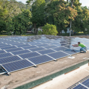 Solar power is becoming essential for healthcare “sustainability and resiliency” as climate change increasingly threatens traditional energy resources.