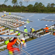 Solar energy is now in the center stage of the United States’ plans for a decarbonized economy, representing 70% of high-probability utility-scale power capacity planned through 2025.