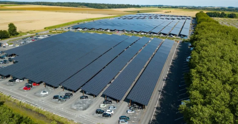 If the US passed the same solar-panels-on-parking-lots law as France, we would have 4,822 square miles on which to install solar.