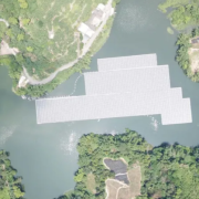 Floating panels are placed in human-made bodies of water, not taking up land that could be used for nature preserves or food production.
