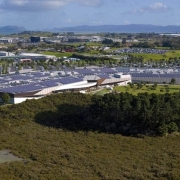 Auckland Airport plans to power up its roofs with the country’s largest rooftop solar array on its new Mānawa Bay outlet centre.