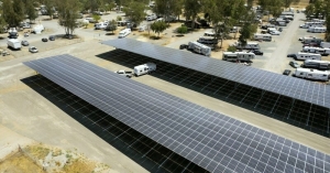 DSD Renewables and Black Bear Energy have installed 3,500 solar panels on vehicle canopies at a campground in southern California.