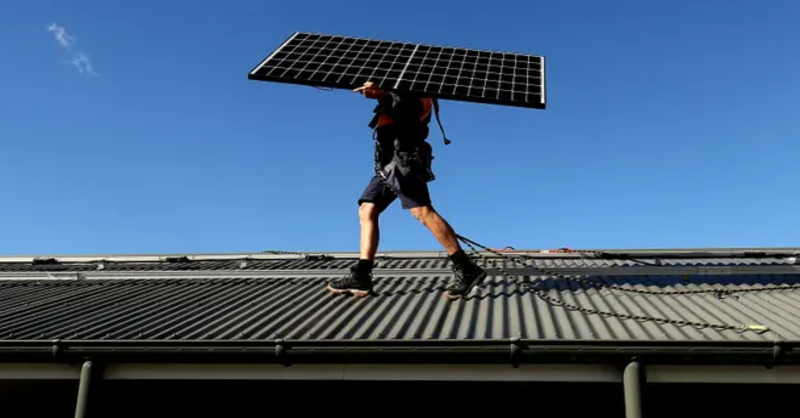 Almost one-third of homes have panels in Australia, the highest in the world, says SunWiz, and will soon outpace capacity from coal.