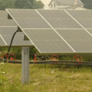 A new solar-powered energy storage plant that recently opened in Cicero is the first of its kind in the country.