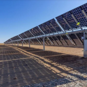 These bifacial solar panels work best on the ground as they take in sunlight reflected from the surface of the planet.