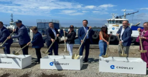 The Port of San Diego was part of a groundbreaking this week for an electric shoreside charging station to support the first all-electric tug in the U.S.