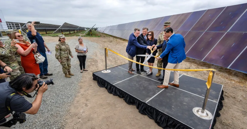 A solar project expected to generate 100% of the power needed at the Joint Force Training Base Los Alamitos has powered up and will also provide juice to nearby cities.