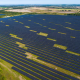 The Ockendon solar farm, the third largest in the UK, includes more than 100,000 solar modules covering 70 hectares (173 acres) of land.