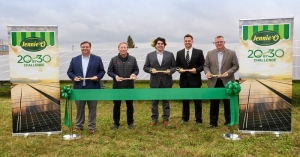 Hormel Foods Corporation celebrated the completion of an 8-acre solar field during a ribbon-cutting event at its Jennie-O plant location.
