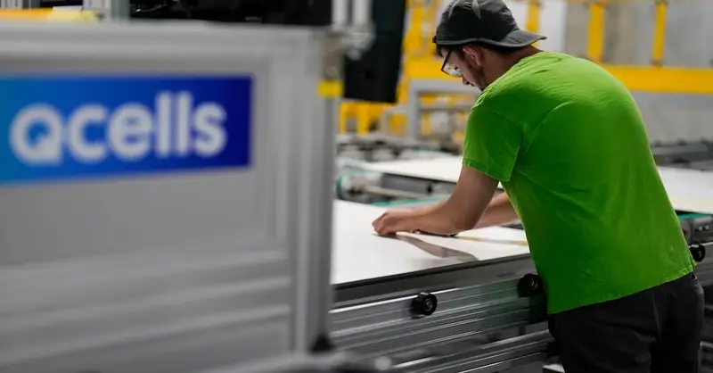 Qcells' opened its first factory in 2019 and an even larger plant in phases since, what the company describes as the largest solar investment in American history.