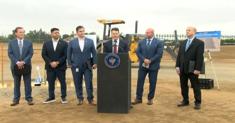 A groundbreaking ceremony was held Monday morning for an on-site solar energy & battery storage portfolio, which will be one of the largest such projects in CA and in Fresno.