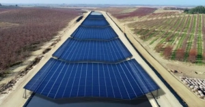 Project Nexus’s feasibility study estimates that installing solar canals where possible in CA could save 63 billion gallons of water annually.