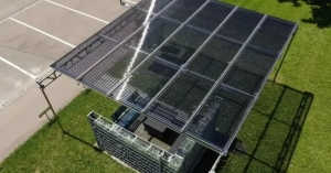 The thin-film solar modules are much more adaptable to agricultural situations than regular panels due to their flexible, lightweight design.