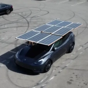 A Tesla Model Y owner decided to build his own solar roof that can add over 20 miles of range to the electric SUV per day.