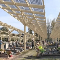 A French town is installing a canopy of solar panels over its cemetery that will distribute energy to local residents.