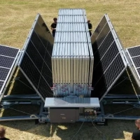 SolarCont has developed a mobile solar container that stores foldable photovoltaic panels for portable green energy anywhere.