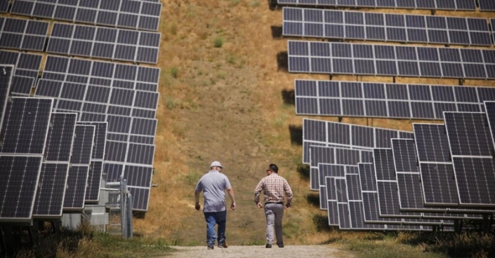 ptp-050124-2 A 1-megawatt initiative called the Fallon Two Rock solar project is estimated to power 400 homes by generating 2,300 megawatt hours annually.