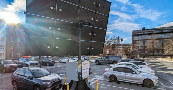 ptp-051724-2 The off-grid solar tracker EV charger is quicker and less expensive to install than traditional grid-connected stations and avoids costly utility demand charges since there’s no need for infrastructure.