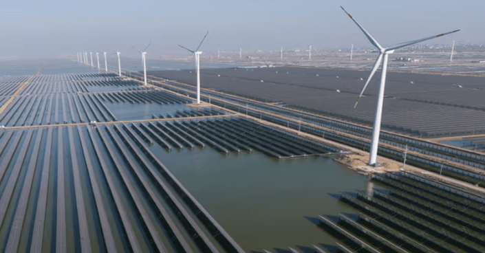 ptp-071524-2 The amount of wind and solar power under construction in China is now nearly twice as much as the rest of the world combined.
