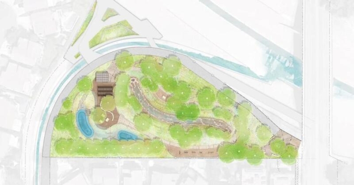 ptp-080724-3 At a ceremony last week, construction commenced for a new park adjacent to the Los Angeles River channel in Tarzana.
